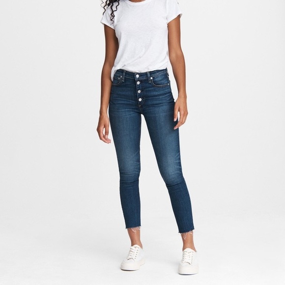 rag & bone Denim - Rag & Bone Nina High Rise Ankle Skinny Button Fly 26